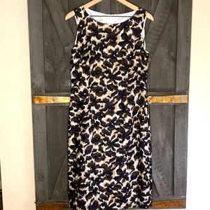 TALBOTS Pure Silk Floral Sleeveless Dress.